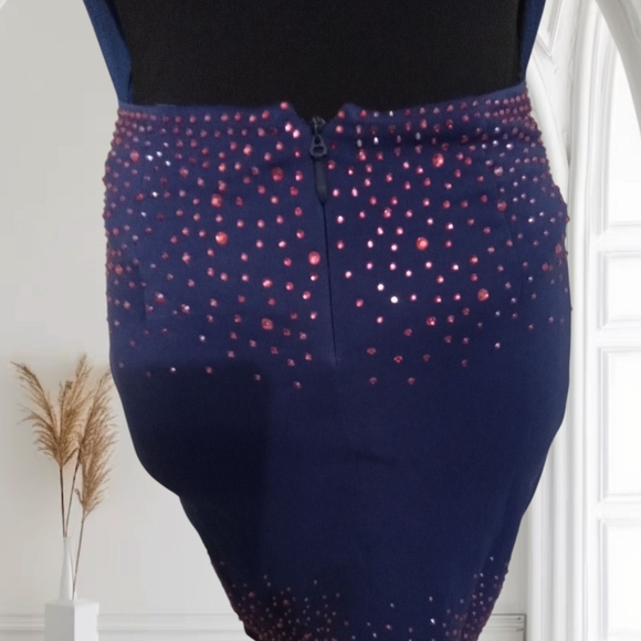 Purple Sparkling Sleeveless Dress - Picture 5 of 8